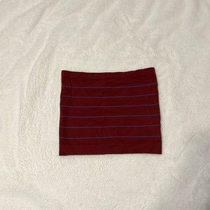 Urban Outfitter Red and Blue Stripped Tube Top, Size M/L